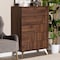Baxton Studio Graceland Mid-Century Modern Transitional Walnut Brown Finished Wood 5-Drawer Storage Chest 236-13275-ZORO - alternate 10